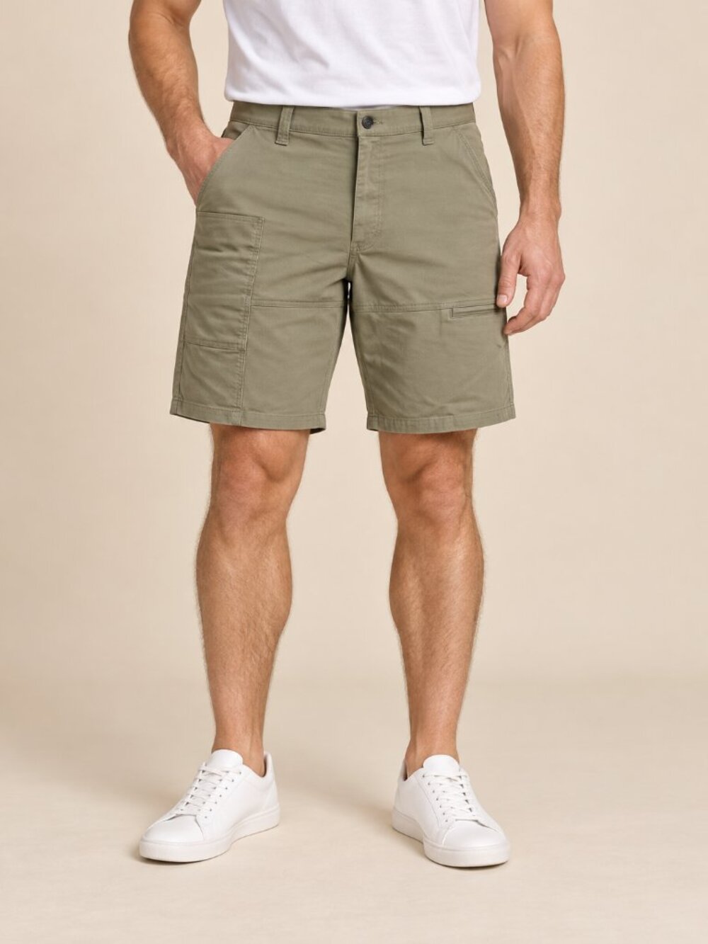Wrangler Relaxed Fit Olive Green Stretch Utility Shorts Size 42
